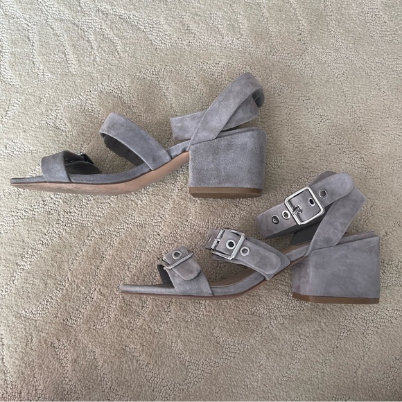 STEVE MADDEN Rotating Suede Sandals - Picture 3 of 8